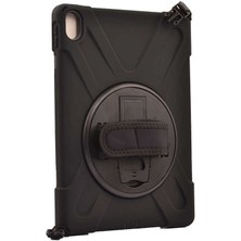 Noktaks - iPad Pro 11 2018 A1980-A2013-A1934-A1979 - Kılıf Ip Askılı El Tutmalı Defender Kılıf - Siyah
