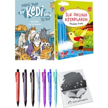 İlk  Okuma Kitaplarım 10 Kitap ve Nazoşi Teyze Bir Kedi Daha Istiyor 2li Set
