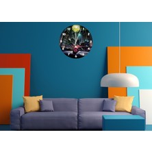 Ti Play Hızlı Şehir 30 x 30 cm  Akrilik Dekoratif Modern Duvar Saati