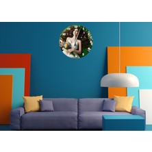 Ti Play Çiçekler ve Gökyüzü 30 x 30 cm  Akrilik Dekoratif Modern Duvar Saati