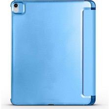 Noktaks - iPad Pro 12.9.inç 6.nesil 2022 A2436-A2437-A2764 - Kılıf Smart Cover Kalem Bölmeli Standlı 1-1 Kılıf - Kırmızı