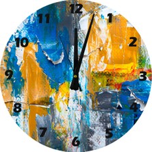 Ti Play Canlı Renkler 30 x 30 cm  Akrilik Dekoratif Modern Duvar Saati