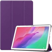 Noktaks - Honor Pad X8 10.1.inç - Kılıf Smart Cover Standlı 1-1 Kılıf - Mor