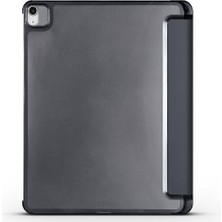 Noktaks - iPad Air 11 M2 2024 A2902-A2903-A2904 - Kılıf Smart Cover Kalem Bölmeli Standlı 1-1 Kılıf - Kırmızı