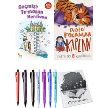 Evdeki Kocaman Kaplan ve Geçmişe Tırmanan Merdiven 2li Set