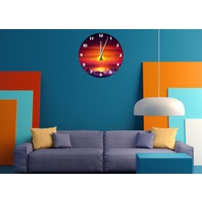 Ti Play Gündoğumu  30 x 30 cm  Akrilik Dekoratif Modern Duvar Saati