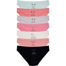 Dominant Kadın Renkli 7gün Pamuklu Likralı Külot 37000-659