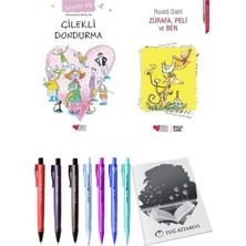 Zürafa, Peli ve Ben ve Çilekli Dondurma 2li Set