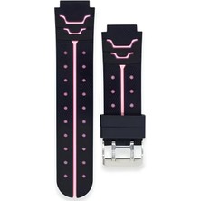 Forzacase 16MM Akıllı Çocuk Saatleri ile Uyumlu Çift Renk Şık Silikon Kordon Kayış - FC889