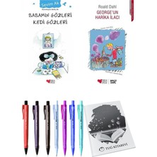 George'un Harika Ilacı ve Babamın Gözleri Kedi Gözleri 2li Set