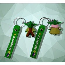 Baby Yoda 3D Silikon Anahtarlık Çanta Aksesuarı 2 Adet