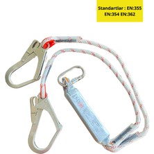 D Pro Eks D Pro Şok Emicili Çift Bacaklı Lanyard