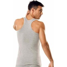 6"lı 0118 %100 Pamuk Rambo Spor Erkek Atlet - - Atlet - Gri - S