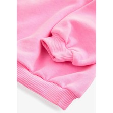 Yeni Sezon 3 Iplik Içi Şardonlu Oversize Pudra Çocuk ve Kadın Sweatshirt Anne-Çocuk Kolesiyonu