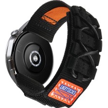 Ekılıf Huawei Gt2 46MM - Kordon 22MM Orbital Örgülü Halat Tasarımlı Naylon Kumaş Hasır Kordon KRD-112 - Gri