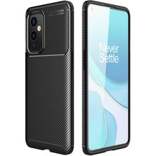 Enfein One Plus 9 Kılıf Negro Silikon Kapak - Siyah