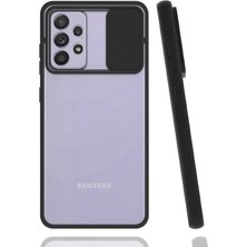 Enfein Samsung Galaxy A72 Kılıf Lensi Kapak - Siyah