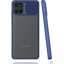 Enfein Samsung Galaxy A81 (Note 10 Lite) Kılıf Lensi Kapak - Lacivert