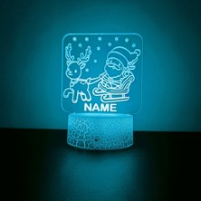 3D Mood Kişiye Özel 3D Gece Lambası 16 Renk ve Kumandalı Yılbaşı si