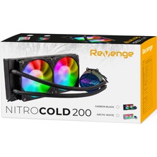 Revenge Nitro Cold 200 Intel ve Amd Destekli Rgb Fanlı Infinite Panel Cpu Işlemci 240MM Sıvı Soğutma Sistemi