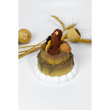 Choco Dekoratif Mum, Çikolata ve Vanilya Kokulu Mum pasta
