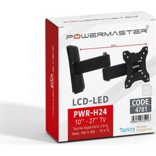Powermaster 10-27 Çift Kollu Kilitli Hareketli Duvar Askı Aparatı (4835)