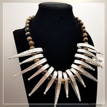 Z Jewelry Art Zulimar - El Yapımı Etnik Otantik Bohem Kadın Kolye