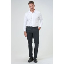 Slim Kalıp Armürlü Pantolon