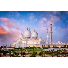 Aden Dini Beyaz Cami Kanvas Tablo