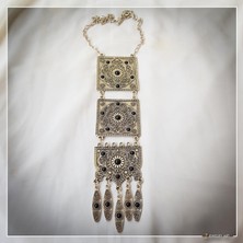 Z Jewelry Art Tooba - El Yapımı Etnik Otantik Bohem Kadın Kolye