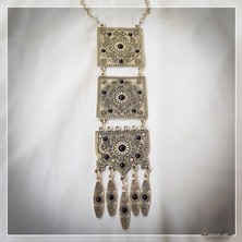 Z Jewelry Art Tooba - El Yapımı Etnik Otantik Bohem Kadın Kolye
