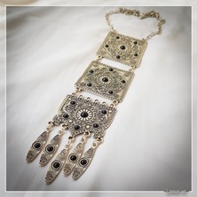 Z Jewelry Art Tooba - El Yapımı Etnik Otantik Bohem Kadın Kolye