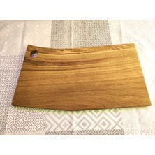 Limon Dekor Tek Parça Meşe Ağacından Sunum ve Kesme Tahtası Single Piece Oak Wood Serving And Cutting Board