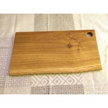 Limon Dekor Tek Parça Meşe Ağacından Sunum ve Kesme Tahtası Single Piece Oak Wood Serving And Cutting Board