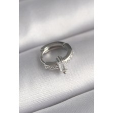 Style Of Carmen 316L Çelik Gümüş Renk Zirkon Taşlı Tragus Piercing