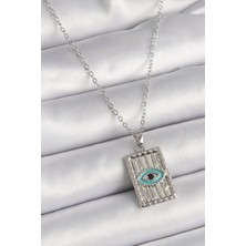 Style Of Carmen 316L Çelik Gümüş Renk Zirkon Taşlı Göz Işleme Detaylı Plaka Model Kadın Küpe