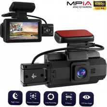 MPIA CC34 Dual Lens 3.0" Ekranlı 1080P Çift Kameralı Araç Içi Kamera