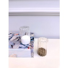 Borsilikat Cam 2'li Tuzluk Biberlik Seti