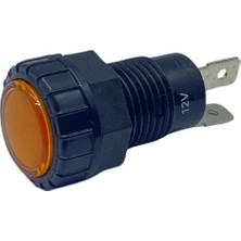 12V GÖZ LAMBA SARI (LED) (FİŞLİ) (ÇAP:16 MM)