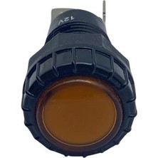 12V GÖZ LAMBA SARI (LED) (FİŞLİ) (ÇAP:16 MM)