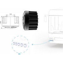 Sanel 12V-24V Gündüz Sürüş Ledi (5 x 2) (Takım)