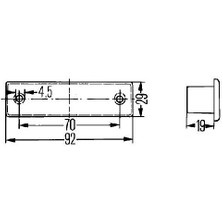 Hella Plaka Lambası Unıversal (12V Ampullü) (92 x 29 Mm)