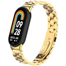 Ekılıf Xiaomi Mi Band 9 - Kordon Metal Kordon - Krd-04 - Gold