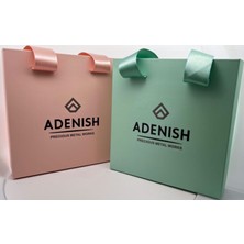 Adenish Sedefli Ay Yıldız Gümüş Kolye