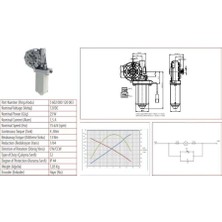 KORMAS 12V CAM KALDIRMA MOTORU (SÜRGÜLÜ OTOMATİK KAPI--KAYAR BASAMAK) (L) UNIVERSAL