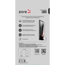 ZORE Xiaomi Redmi Note 8 Pro - Ekran Koruyucu Tam Kaplayan Fiber Nano Koruma - Şeffaf