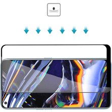 ZORE Realme 8 Pro - Ekran Koruyucu Tam Kaplayan Fiber Nano Koruma - Şeffaf