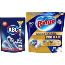 Bingo Pro Max Bulaşık Deterjanı 60LI - Abc 500 gr Kireç Önleyici