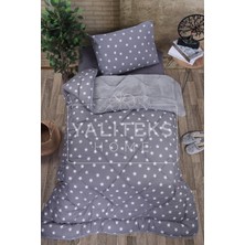Yalıteks Home Tek Kişilik Welsoft Çift Taraflı Lüks Yorgan ve Yastık Kılıfı -Big Stars