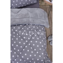Yalıteks Home Tek Kişilik Welsoft Çift Taraflı Lüks Yorgan ve Yastık Kılıfı -Big Stars